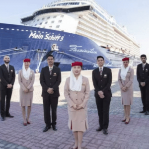 Emirates' cruise ship staff.
