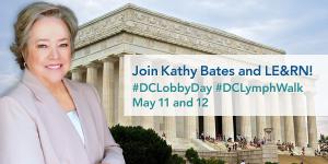 Kathy Bates Lincoln Memorial #DCLymphWalk