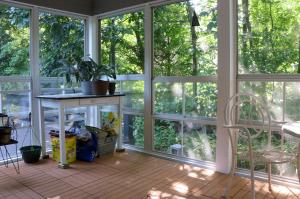 Porch Conversion DIY vinyl windows