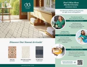Join Unique Loom April 13-17, 2024 in their High Point Market Square Showroom #MS190 for a star studded schedule of events!