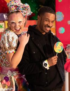 Richy and Jojo on the Set of "KARMA"