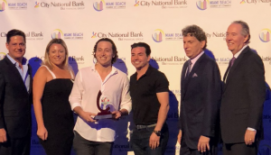 Center: Steve Kassin, David Berg, Infinity, 2018 Miami Beach Better Beach Awards