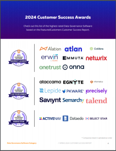 The Top Data Governance Software Vendors According to the FeaturedCustomers Spring 2024 Customer Success Report Rankings
