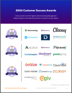 The Top Fundraising Management Software Vendors According to the FeaturedCustomers Spring 2024 Customer Success Report