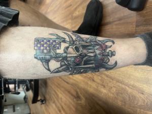 Warhammer 40k Tattoo done by world famous tattoo artist Clarence Hernandez at Rorschach Tattoo