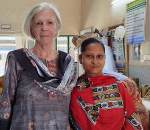 Founder Pat Kerr and lifelong friend of Sreepur Village, Maya Halder