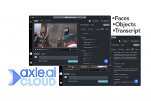 Axle AI Cloud includes transcription and face and object recognition