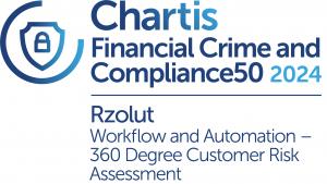 RZOLUT in the Top 50 Vendors list as per the Chartis Financial Crime and Compliance50 2024 Report