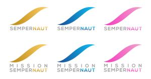 Gold Blue Magenta Sempernaut and Mission Sempernaut Logos