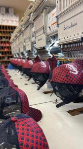 Double Portion Supply embroiders all their high-quality custom caps in Maui, Hawaii.