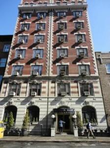 Outside shot of the Washington Square Hotel