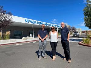 WaitWell cofounders at Nevada DMV
