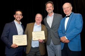 2023 EBJ Project Merit award winners Left to right: Joseph Negro (Cascade), Jim Galligan (TerraTherm), Scott Wisher (Cascade) & Grant Ferrier (EBJ).