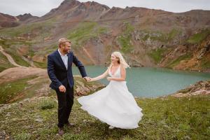 Couple Dancing Near Alpine Lake in Colorado