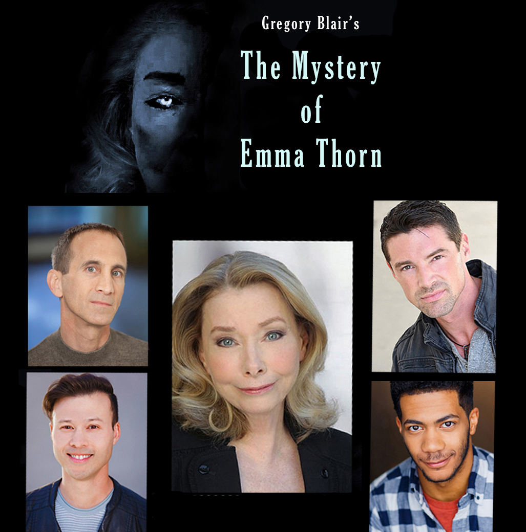 Photos of the five actors cast in key roles for "The Mystery of Emma Thorn"