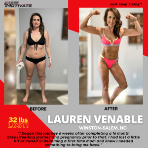 Lauren Venable, 31 years old, Stay-at-home Mother, 32 pounds lost