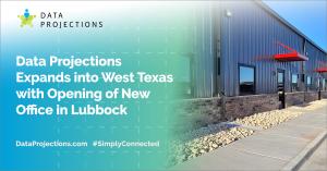 Front facade of Data Projections' new Lubbock, Texas office location.