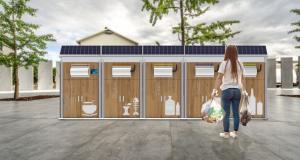 Smart access system with smart lock for recycling centres