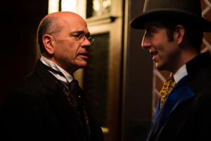 Photo of Travis Richey and Robert Picardo in THE INSPECTOR CHRONICLES