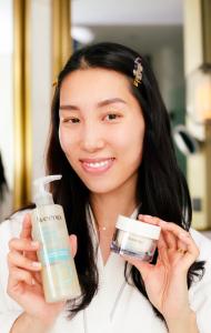 Chris Han and Aveeno Celebrate Earth Month with Sustainable Skincare