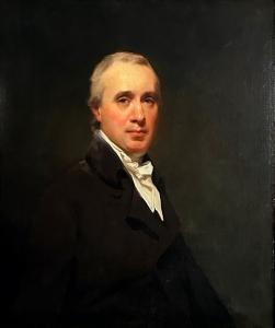 Oil on canvas Portrait of Henry David Inglis by Sir Henry Raeburn (British/Scotland, 1756-1823). Inglis (1795-1835) was a Scottish travel writer and journalist (est. 12,000-$18,000).
