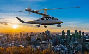 Jaunt Air Mobility over Montreal (Jaunt graphic)