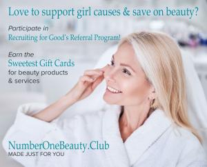 Love Beauty Products and Services in LA Join The Rosé Social Club. Participate in Recruiting for Good's referral program to earn the sweetest beauty gift cards www.NumberOneBeauty.Club