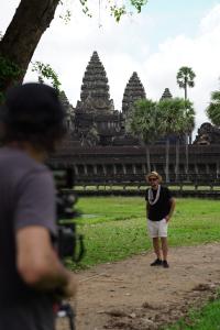 Antonio Lopez de Haro from Rare Spirits Society films Uncharted Territories at the iconic Angkor Wat, Siem Reap, Cambodia