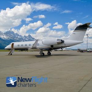 Gulfstream IV-SP with New Flight Charters at Jackson Hole Airport