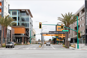 Gateway At Millbrae Station crosswalk