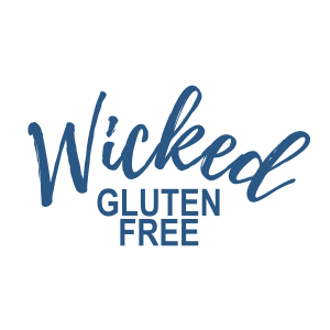 Wicked in script with Gluten Free in block letters below