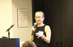 Tahji Beth LaComb Wolpert, CEO of YogaBeesAreBeautiful.com delivers her keynote at the Digital Evolution Institute