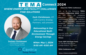 Energy Savings Solutions Showcased by Centrix Energy Partners at TEMA Connect Conference 2024