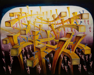 Painting by Santiago Ribeiro