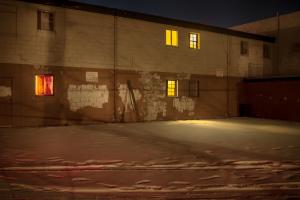 House at night