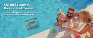 CR6 PRO Grey SMONET Cordless Robotic Pool Cleaner