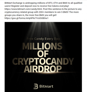 Millions of Cryptocandy Airdrop Instant Messaging App Giveaway