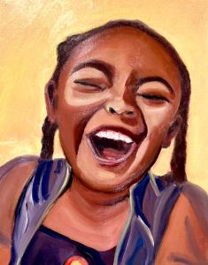 Image of brain tumor survivor smiling