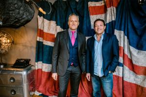 Brian Rose and Jordan Belfort at London Real studios