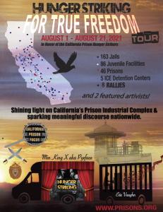 Hunger Striking for True Freedom Tour (digital flyer)