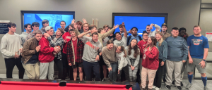 The photo of Zarrow Institute students being goofy.