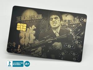 Metal-Creditcard.com Unveils New Custom Design Inspired by Iconic Movie Character Scarface Tony Montana