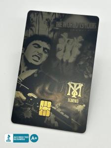 Scarface inspired metal credit card