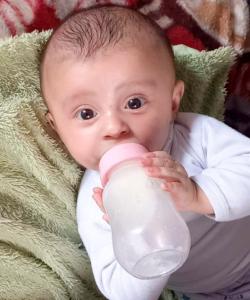 A picture of Asmahan, a child born during the war in Gaza