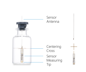 Vial with sensor