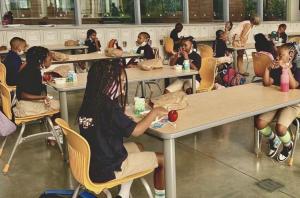 Young students in classroom at Henderson-Hopkins