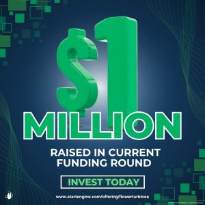 Flower Turbines Current Round Passes $1 Million
