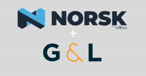 Norsk by id3as logo and G & L logo