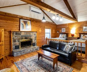 An extension of the beautiful surroundings, The Retreat's cabins were designed as comfortable and relaxing spaces for clients to enjoy as they begin their recovery.