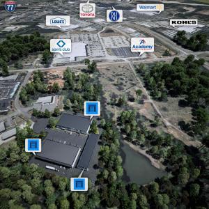 Warehouse Rock Hill, SC aerial view